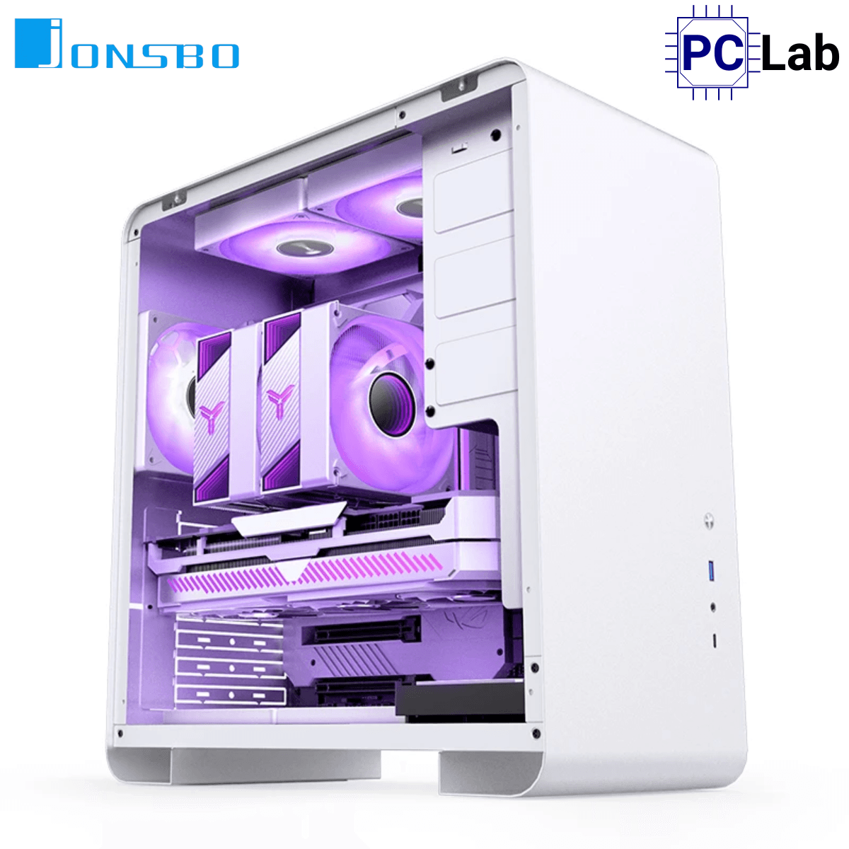 Vỏ case PC máy tính Jonsbo U4 Pro MESH White (ATX, Mid Tower, Trắng)