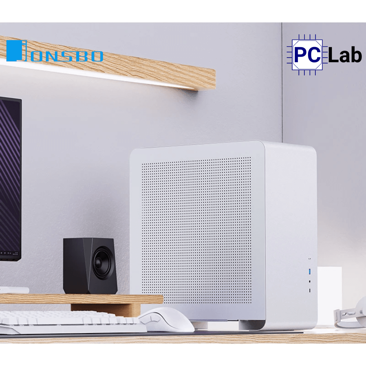 Vỏ case PC máy tính Jonsbo U4 Pro MESH White (ATX, Mid Tower, Trắng)