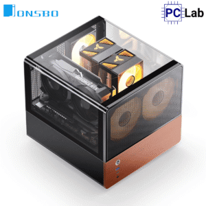 Vỏ case PC máy tính Jonsbo V12 Black (M-ATX, Mid Tower, Đen)