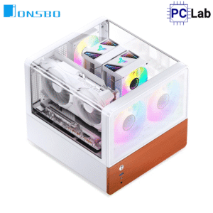 Vỏ case PC máy tính Jonsbo V12 White (M-ATX, Mid Tower, Trắng)