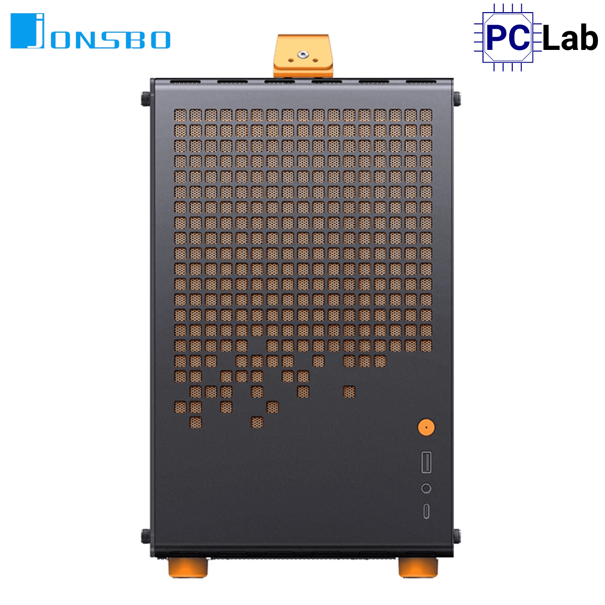 Vỏ case PC máy tính Jonsbo Z20 MESH Orange Black (M-ATX, Mid Tower, Cam Đen)