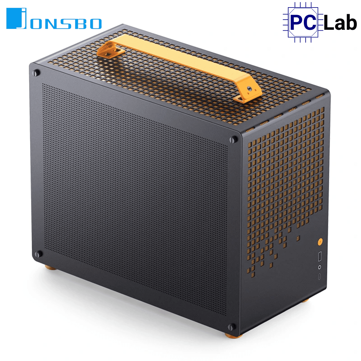 Vỏ case PC máy tính Jonsbo Z20 MESH Orange Black (M-ATX, Mid Tower, Cam Đen)