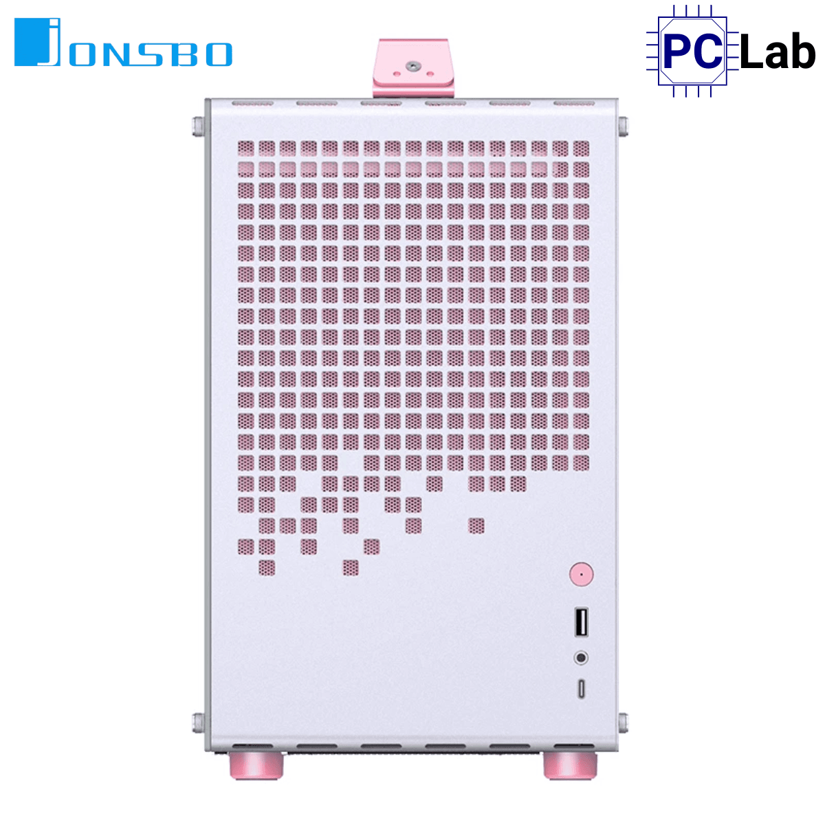 Vỏ case PC máy tính Jonsbo Z20 MESH Pink White (M-ATX, Mid Tower, Hồng Trắng)