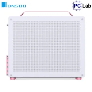 Vỏ case PC máy tính Jonsbo Z20 MESH Pink White (M-ATX, Mid Tower, Hồng Trắng)