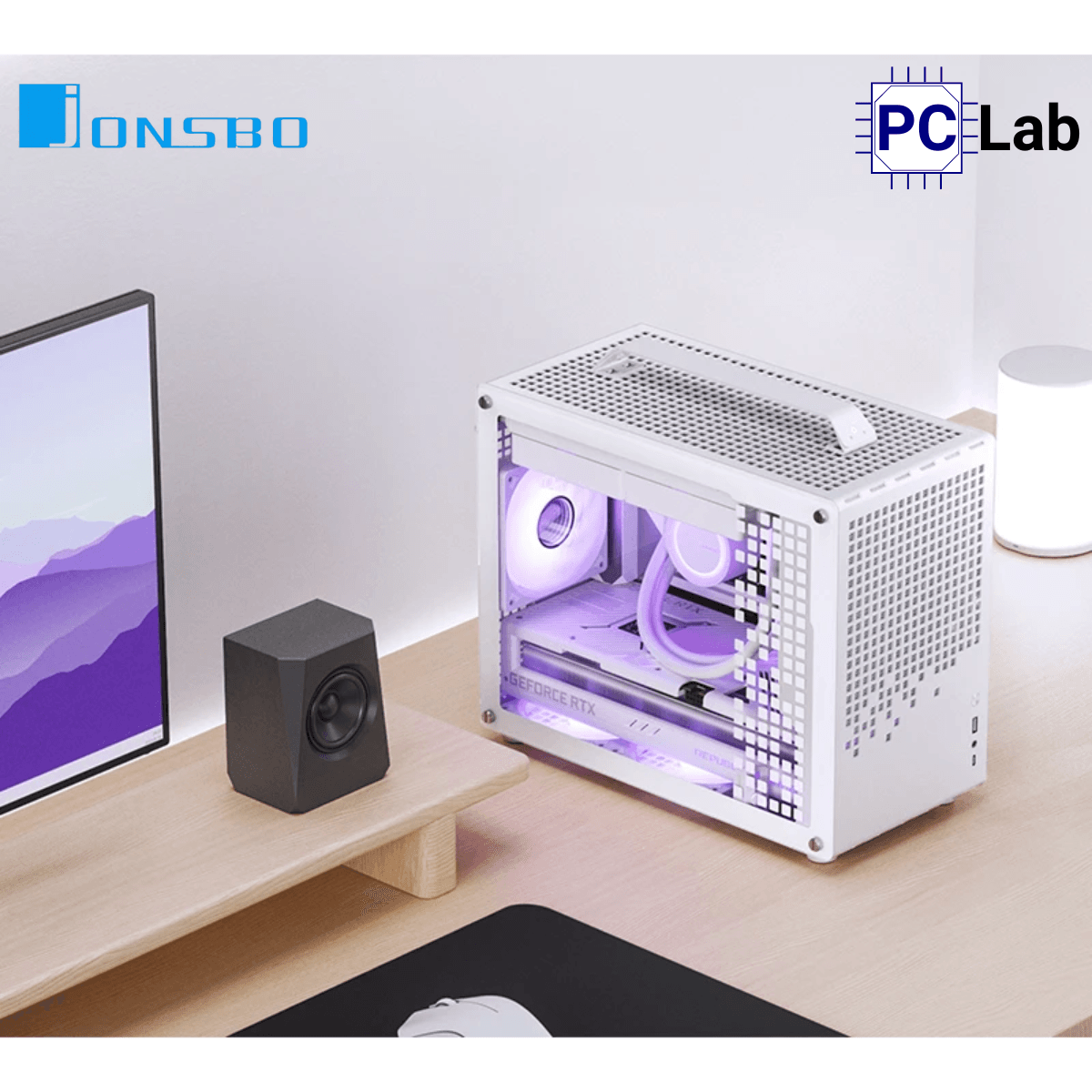Vỏ case PC máy tính Jonsbo Z20 White (M-ATX, Mid Tower, Trắng)