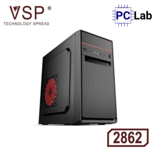 Vỏ case PC máy tính VSP 2862 (M-ATX, Mid Tower, Đen)