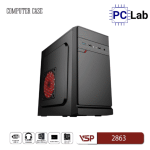 Vỏ case PC máy tính VSP 2863 (M-ATX, Mid Tower, Đen)