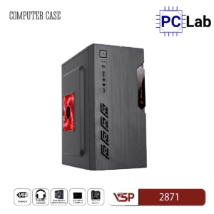 Vỏ case PC máy tính VSP 2871 (M-ATX, Mid Tower, Đen)