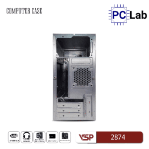 Vỏ case PC máy tính VSP 2874 (M-ATX, Mid Tower, Đen)