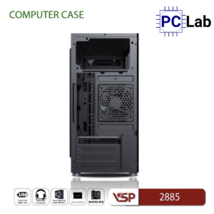 Vỏ case PC máy tính VSP 2885 (M-ATX, Mid Tower, Đen)