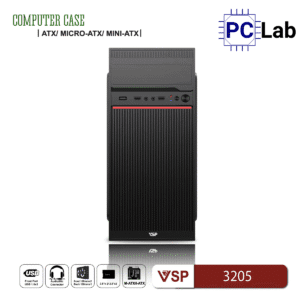 Vỏ case PC máy tính VSP 3205 (ATX, Mid Tower, Đen)