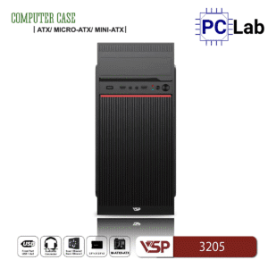 Vỏ case PC máy tính VSP 3205 (ATX, Mid Tower, Đen)