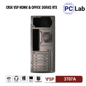 Vỏ case PC máy tính VSP 3707A (ATX, Mid Tower, Đen)