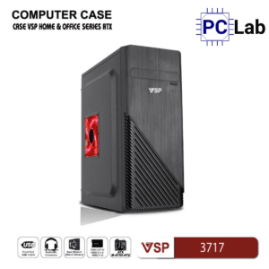 Vỏ case PC máy tính VSP 3717 (ATX, Mid Tower, Đen)