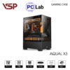 Vỏ case PC máy tính VSP Aqual X3 (M-ATX, Mid Tower, Trắng/Đen/Hồng)