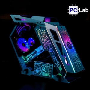 Vỏ case PC máy tính VSP ES1 (M-ATX, Mid Tower, Trắng/Đen/Hồng/Xanh)