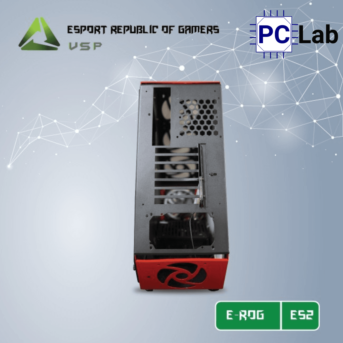 Vỏ case PC máy tính VSP ES2 (ATX, Mid Tower, Đen)