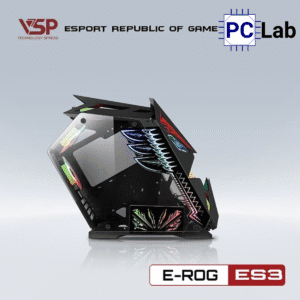 Vỏ case PC máy tính VSP ES3 (M-ATX, Mid Tower, Đen)