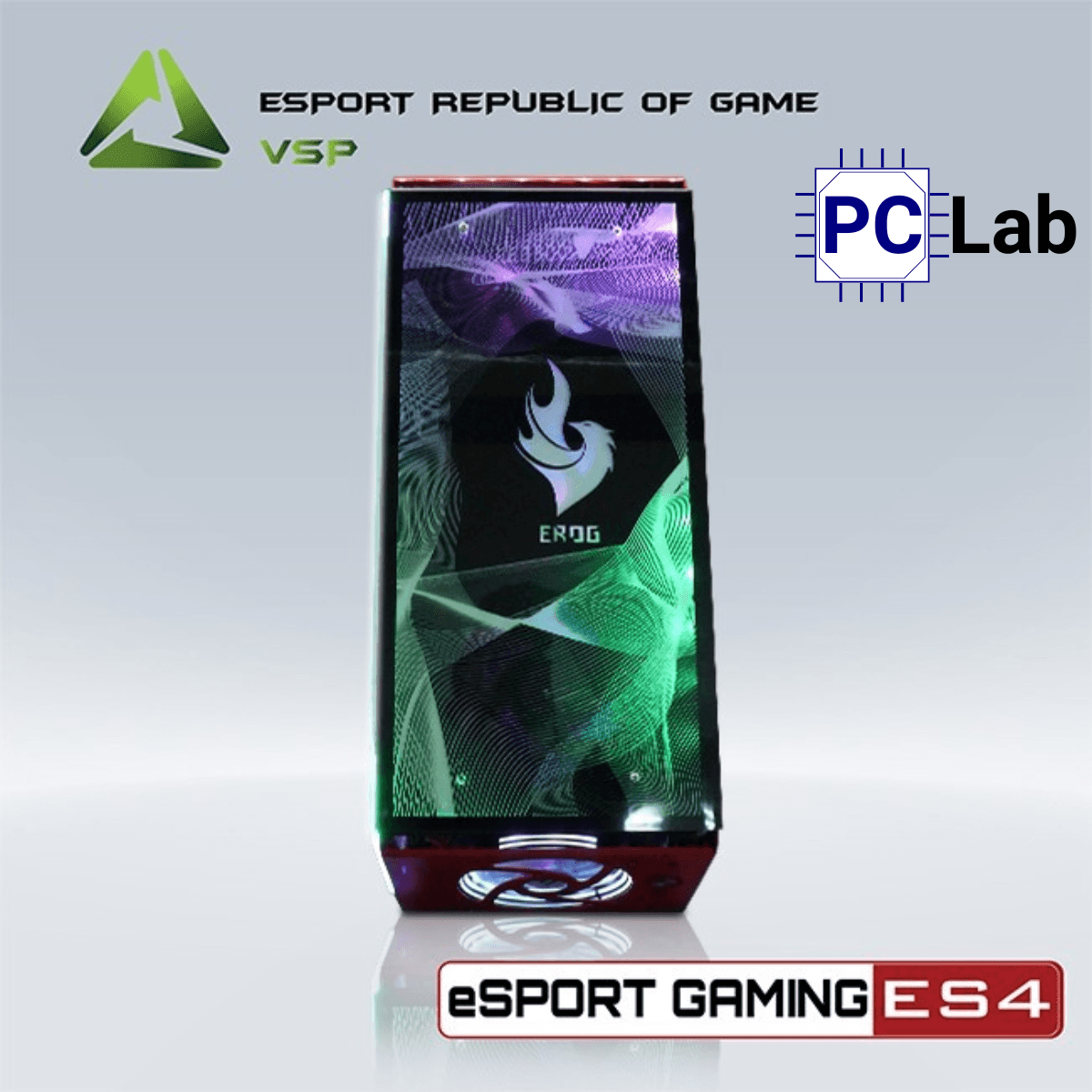 Vỏ case PC máy tính VSP ES4 (ATX, Mid Tower, Đen)