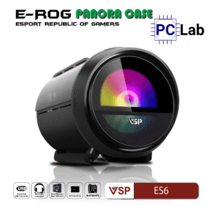 Vỏ case PC máy tính VSP ES6 (M-ATX, Mid Tower, Trắng/Đen)