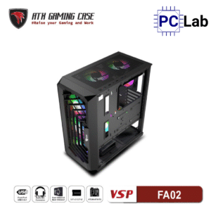 Vỏ case PC máy tính VSP FA02 (ATX, Mid Tower, Đen)