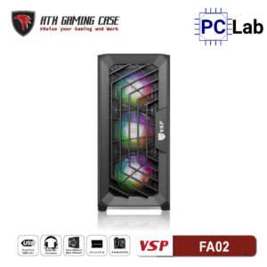 Vỏ case PC máy tính VSP FA02 (ATX, Mid Tower, Đen)