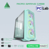 Vỏ case PC máy tính VSP HA01 (M-ATX, Mid Tower, Trắng/Đen/Hồng/Xanh)