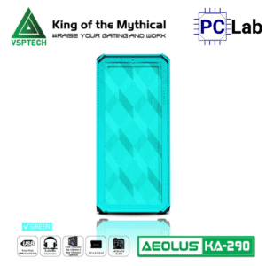 Vỏ case PC máy tính VSP KA290 (ATX, Mid Tower, Trắng/Đen/Hồng/Xanh)