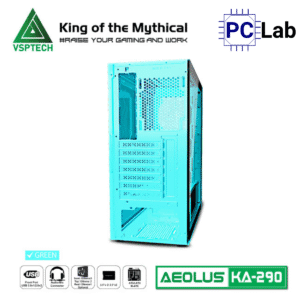 Vỏ case PC máy tính VSP KA290 (ATX, Mid Tower, Trắng/Đen/Hồng/Xanh)