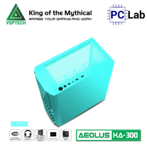 Vỏ case PC máy tính VSP KA300 (ATX, Mid Tower, Trắng/Đen/Hồng/Xanh)