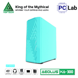 Vỏ case PC máy tính VSP KA300 (ATX, Mid Tower, Trắng/Đen/Hồng/Xanh)