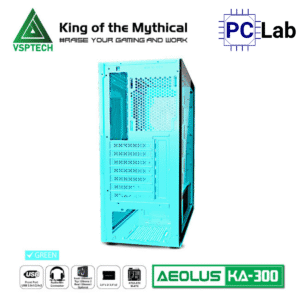 Vỏ case PC máy tính VSP KA300 (ATX, Mid Tower, Trắng/Đen/Hồng/Xanh)