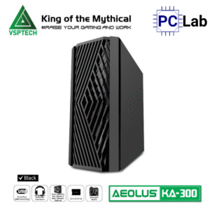 Vỏ case PC máy tính VSP KA300 (ATX, Mid Tower, Trắng/Đen/Hồng/Xanh)