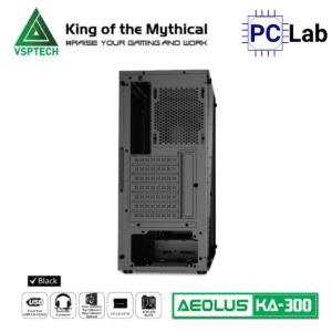 Vỏ case PC máy tính VSP KA300 (ATX, Mid Tower, Trắng/Đen/Hồng/Xanh)