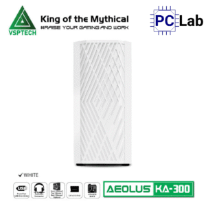 Vỏ case PC máy tính VSP KA300 (ATX, Mid Tower, Trắng/Đen/Hồng/Xanh)