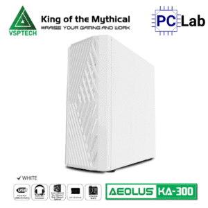 Vỏ case PC máy tính VSP KA300 (ATX, Mid Tower, Trắng/Đen/Hồng/Xanh)