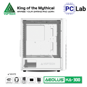 Vỏ case PC máy tính VSP KA300 (ATX, Mid Tower, Trắng/Đen/Hồng/Xanh)