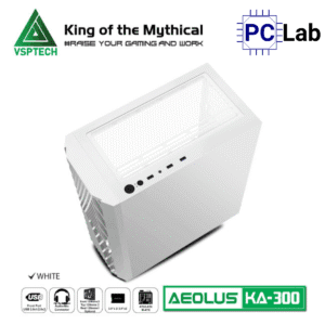 Vỏ case PC máy tính VSP KA300 (ATX, Mid Tower, Trắng/Đen/Hồng/Xanh)
