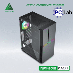 Vỏ case PC máy tính VSP KA31 (ATX, Mid Tower, Đen)