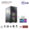 Vỏ case PC máy tính VSP KA34 (ATX, Mid Tower, Đen, kèm 3 Fan)