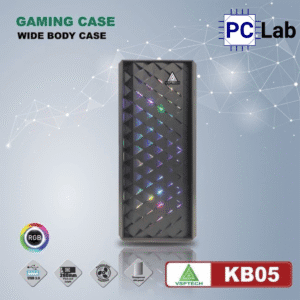 Vỏ case PC máy tính VSP KB05 (ATX, Mid Tower, Đen)