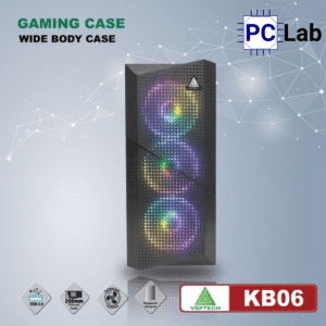 Vỏ case PC máy tính VSP KB06 (ATX, Mid Tower, Đen)