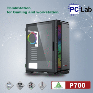Vỏ case PC máy tính VSP P700 (E-ATX, Full Tower, Đen)