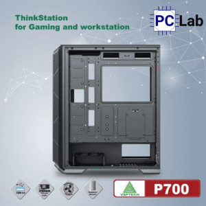 Vỏ case PC máy tính VSP P700 (E-ATX, Full Tower, Đen)