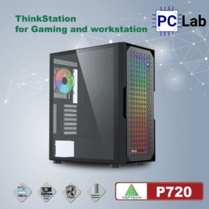 Vỏ case PC máy tính VSP P720 (E-ATX, Full Tower, Đen)