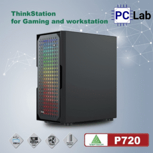Vỏ case PC máy tính VSP P720 (E-ATX, Full Tower, Đen)