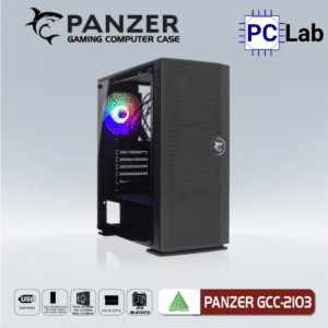 Vỏ case PC máy tính VSP Panzer GCC-2103 (ATX, Mid Tower, Đen)