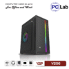 Vỏ case PC máy tính VSP V206 (M-ATX, Mid Tower, Trắng/Đen/Hồng)