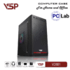 Vỏ case PC máy tính VSP V2881 (M-ATX, Mid Tower, Đen)