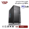 Vỏ case PC máy tính VSP V2883 (M-ATX, Mid Tower, Đen)